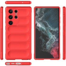 Rory Newface Samsung Galaxy S23 Ultra Kılıf Optimum Silikon - Kırmızı