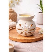 Linetta Studio Ham Seramik Lotus Buhurdanlık