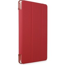 Rory Newface Samsung Galaxy X610 Tab S9 Fe Plus 12.4 Kılıf Tablet Smart Kılıf - Kırmızı