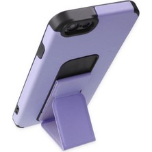 Rory Newface Iphone 6 Kılıf Mega Standlı Silikon - Lila