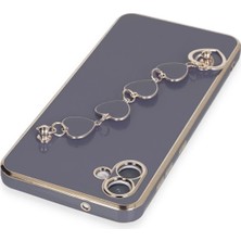 Rory Newface Samsung Galaxy A04E Kılıf Esila Silikon - Gri