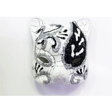 Skygo Siyah Renk Işlemeli Seramik Malzemeden Imal Venedik Kedi Model Magnet