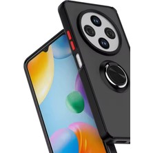 Rory Newface Xiaomi Redmi 14C Kılıf Montreal Yüzüklü Silikon Kapak - Siyah