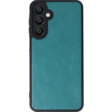 Rory Newface Samsung Galaxy M15 Kılıf Aras Deri Kapak - Açık Yeşil