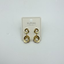 Xuping Çelik Çift Halka Sallantılı Küpe