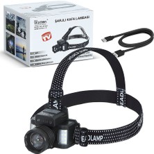Calperia Sensörlü Cree Tg LED Şarjlı Kafa Lambası WT-625