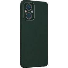 Rory Newface Oppo Reno 7 Lite Kılıf Lansman Glass Kapak - Koyu Yeşil