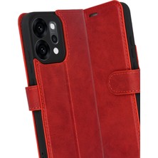 Rory Newface Oppo Reno 14 Trend S Plus Kapaklı Kılıf - Kırmızı