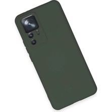Rory Newface Xiaomi Mi 12T Pro Kılıf Nano Içi Kadife Silikon - Koyu Yeşil