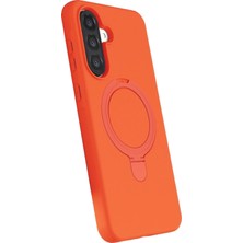 Rory Newface Samsung Galaxy A26 Regal Magsafe Standlı Kapak - Turuncu