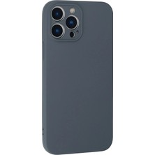 Rory Newface Iphone 13 Pro Max Kılıf Nano Içi Kadife Silikon - Gri