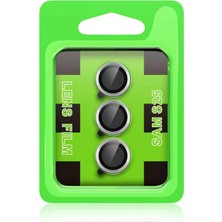 Rory Newface Samsung Galaxy S25 Plus Raze Metal Kamera Lens - Siyah