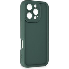 Rory Newface Iphone 16 Pro Max Kılıf Viera Silikon - Koyu Yeşil