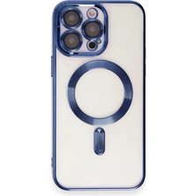 Rory Newface Iphone 15 Pro Kılıf Kross Magneticsafe Kapak - Lacivert