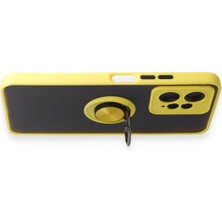 Rory Newface Xiaomi Redmi Note 12 4g Kılıf Montreal Yüzüklü Silikon Kapak - Sarı