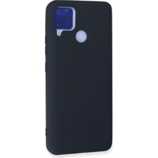 Rory Newface Realme C15 Kılıf Nano Içi Kadife Silikon - Lacivert