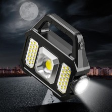 Calperia Solar Powerbanklı Şarjlı Taşınabilir Güçlü Fener P-880A