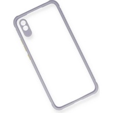 Rory Newface Xiaomi Redmi 9A Kılıf Miami Şeffaf Silikon - Lila