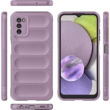 Rory Newface Samsung Galaxy A03S Kılıf Optimum Silikon - Mor