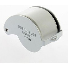 Calperia Mini 40X25MM Takı Büyüteç Cep Büyüteç Teftiş Elmas Pullar Madeni Kontrol Lup MG21011