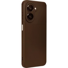Rory Newface Samsung Galaxy A07 4g Auto Focus Karbon Kapak - Kahverengi