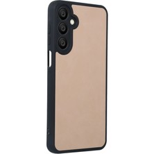 Rory Newface Samsung Galaxy A15 4g Kılıf Aras Deri Kapak - Pudra