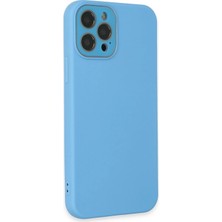 Rory Newface Iphone 12 Pro Kılıf Lansman Glass Kapak - Mavi