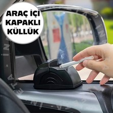 İnfeta Araç İçi Küllük Metal Hazneli Sürgülü Kapaklı Koku Bırakmaz 1 Parça Tekil Ürün