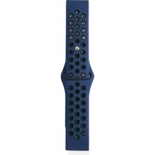 Rory Newface Watch 20MM Spor Delikli Kordon - Lacivert-Siyah
