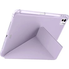Rory Newface Ipad Air 13 (2024) Kılıf Kalemlikli Mars Tablet Kılıfı - Lila