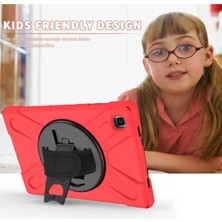 Rory Newface Samsung Galaxy T500 Tab A7 10.4 Kılıf Amazing Tablet Kapak - Kırmızı