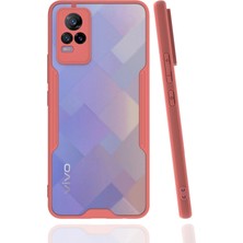 Rory Newface Vivo V21E Kılıf Platin Silikon - Pembe