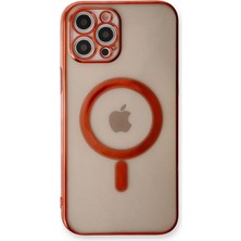 Rory Newface Iphone 12 Pro Kılıf Magneticsafe Lazer Silikon - Kırmızı