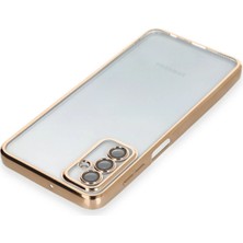 Rory Newface Samsung Galaxy M23 Kılıf Razer Lensli Silikon - Gold