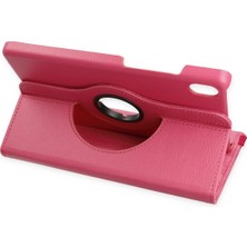 Rory Newface Samsung Galaxy X510 Tab S9 Fe 11 Kılıf 360 Tablet Deri Kılıf - Pembe