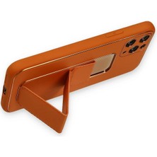 Rory Newface Iphone 11 Pro Kılıf Coco Deri Standlı Kapak - Turuncu