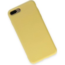 Rory Newface Iphone 7 Plus Kılıf Nano Içi Kadife Silikon - Sarı