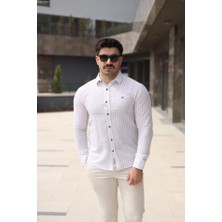 Etiler Collection Erkek Çizgi Desenli Gömlek