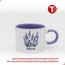 Bir Tasarım Lavantalı Isimli Sweet Fincan