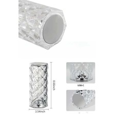 Rory Yeni Nesil Modern Kristal Masa ve Gece Lambası Dokunmatik Renk Değiştirebilen