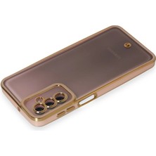 Rory Newface Samsung Galaxy M23 Kılıf Liva Lens Silikon - Pudra