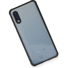 Rory Newface Samsung Galaxy A02 Kılıf Miami Şeffaf Silikon - Siyah