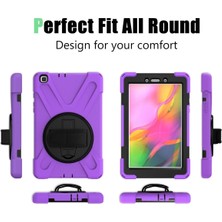 Rory Newface Samsung Galaxy T290 Tab A 8 Kılıf Amazing Tablet Kapak - Mor