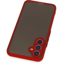 Rory Newface Samsung Galaxy A34 5g Kılıf Montreal Silikon Kapak - Kırmızı