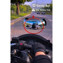 Liground Motosiklet Kör Nokta Aynası Geniş Açılı Dikiz Aynası Aparatı Kör Nokta Önleyici Ayna