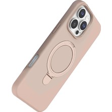 Rory Newface Apple Iphone 16 Pro Max Regal Magsafe Standlı Kapak - Çöl Titanyum