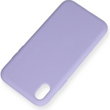 Rory Newface Iphone Xr Kılıf Nano Içi Kadife Silikon - Lila