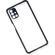 Rory Newface Samsung Galaxy M51 Kılıf Miami Şeffaf Silikon - Lacivert