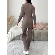 Livizmir Moda Kadın Uzun Kollu Kaşkorseikili Takım