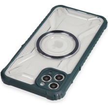 Rory Newface Iphone 11 Pro Max Kılıf Prag Magneticsafe Kapak - Koyu Yeşil